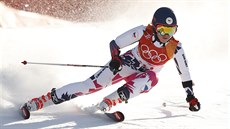 Kate�ina Pauláthová byla po prvním kole ob�ího slalomu hodn� ne��astná.