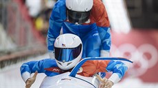 �eská posádka Dominik Dvo�ák a Jakub Nosek v olympijském závod�.