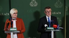 Premiér v demisi Andrej Babi vystoupil v Praze na velitelském shromádní...