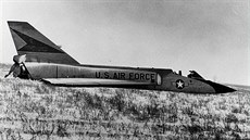 Convair F-106A Delta Dart sériového ísla 58-0787 pistál 2. února 1970 bez pilota na zasneném poli v Montan.