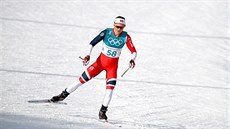 Norská bkyn Ingvild Flugstad Oestbergová v olympijském závodu na 10 km...