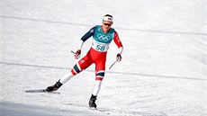 Norská b�kyn� Ingvild Flugstad Oestbergová v olympijském závodu na 10 km...