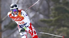 eský lya Filip Forejtek pi finálové jízd olympijského sjezdu. (15. února...