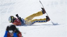 RADOST. Snowboardcrossaka Eva Samková neskrývala v cíli radost z olympijského...