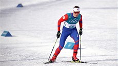 eský bec Petr Knop v olympijském závodu na 15 km volnou technikou. (16....