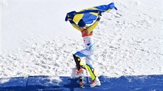 ZLATO. Olympijský slalom ovládla pekvapiv védka Frida Hansdotterová. (16....