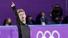 eský krasobrusla Michal Bezina ve volné jízd na olympijských hrách. (17....