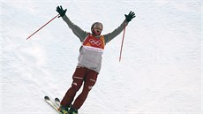 Amerian Nick Goepper vybojoval v olympijském závodu ve slopestylu stíbro....
