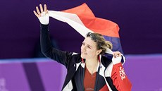 BRONZ. eská rychlobruslaka Karolína Erbanová vybojovala na olympijské dráze...