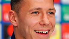 Marek Suchý, kapitán Basileje, p�ed utkáním osmifinále Ligy mistr� proti...