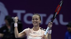 FINALISTKA. eská tenistka Petra Kvitová postoupila v Dauhá a do závreného...