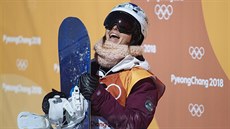 S ÚSMĚVEM NA TVÁŘI. Česká snowboardistka Šárka Pančochová se směje při finále...
