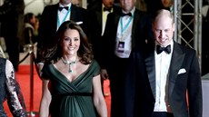 Vévodkyn Kate a princ William na udílení cen BAFTA (Londýn, 18. února 2018)