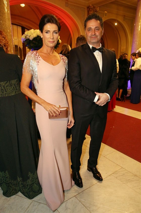 Martin Dejdar a jeho manželka Daniela na Česko-Slovenském plese 2018