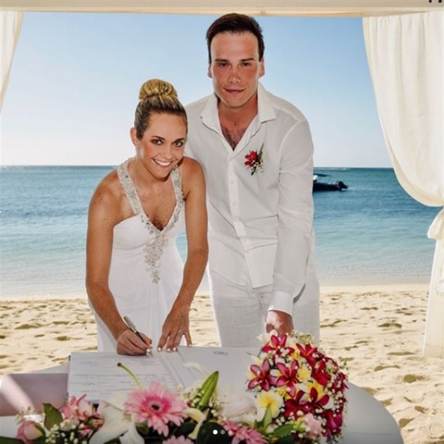 Klra Koukalov a Petr Sucho se vzali 2. ledna 2018 na Mauriciu.