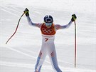 Lindsey Vonnová si ve sjezdovém lyování dojela pro bronz.