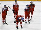 ZKLAMÁNÍ. etí hokejisté v boji o bronzové medaile nestaili na Kanadu.