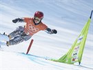 Ester Ledeck pi svm ternm snowboardovm trninku. (20. nora 2018)