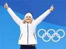 BRONZ. eská rychlobruslaka Karolína Erbanová vybojovala na olympijské dráze...