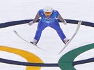 ech Tomá Portyk pi olympijském skoku v týmové souti sdruená. (22. února...