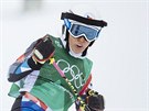 eská lyaka Nikol Kuerová po osmifinálové jízd olympijského skikrosu. (23....