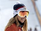 RADOST. eská snowboardistka Ester Ledecká zvítzila v olympijském paralelním...
