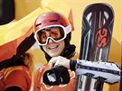 RADOST V CÍLI. eská snowboardistka Ester Ledecká zvítzila v olympijském...