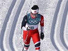 Norská běžkyně Marit Björgenová v čele olympijského závodu na 30 km. (25. února...