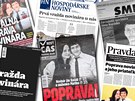 Titulní strany slovenských deník (27. února 2018)