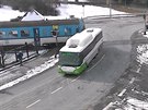 Autobus ve Frýdku-Místku vjel na pejezd tsn ped vlakem