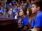 Studenti stední koly v budov floridského Kongresu