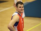 Jaromír Bohaík na tréninku eských basketbalist ped svtovou kvalifikací