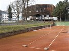 Zimn stadion v st nad Labem a star hala vedle nj.