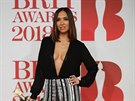 Zpvaka a modelka Myleene Klassová na Brit Awards (Londýn, 21. února 2018)