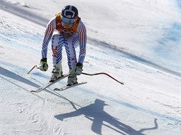 Superkombinace en - na trati sjezdu let Lindsey Vonnov.