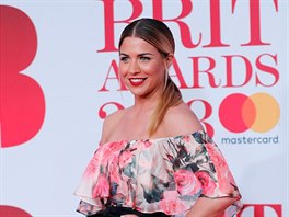 Hereka Gemma Atkinsonová na Brit Awards (Londýn, 21. února 2018)