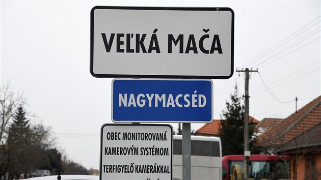 Obec Velká Mača, kde žil zavražděný slovenský novinář Ján Kuciak. (27. února 2018)