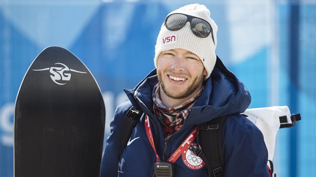 Snowboardov trenr Ester Ledeck Justin Reiter. (20. nora 2018)