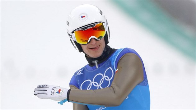 ech Tom Portyk po olympijskm skoku v tmov souti sdruen. (22. nora...