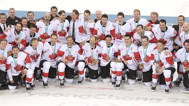 Kanaďané získali bronz ze zimních olympijských her v jihokorejském Pchjongčchangu. (24. února 2018)