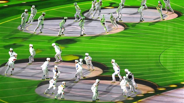 Slavnostn zakonen zimnch olympijskch her v jihokorejskm Pchjongchangu....