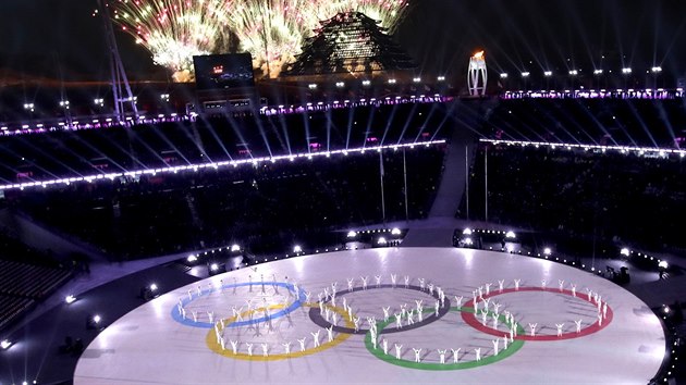 Slavnostn zakonen zimnch olympijskch her v jihokorejskm Pchjongchangu....