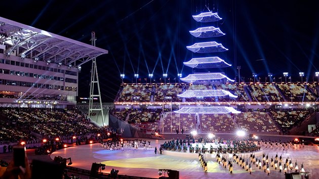 Slavnostn zakonen zimnch olympijskch her v jihokorejskm Pchjongchangu....