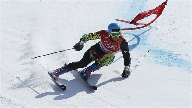 Simon Breitfuss Kammerlander na olympijskch hrch v Pchjongchangu.