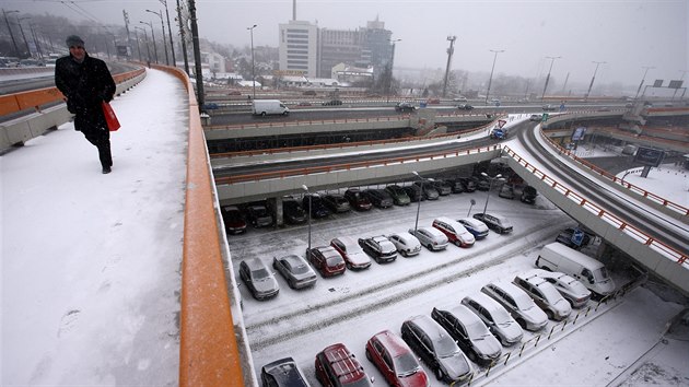 Snh a extrmn nzk teploty postihly tak srbsk Blehrad. (26. nora 2018)