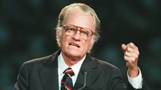 Americký kazatel Billy Graham káe v Atlant (26. íjna 1994)
