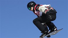 eský snowboardista Petr Horák v kvalifikaci slopestylu, archivní foto