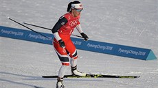 Marit Björgenová z Norska se díky bronzu ze sprintu dvojic stala se 14...
