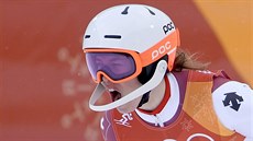 ZLATO. výcarská lyaka Michelle Gisinová ovládla olympijskou superkombinaci....