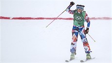 Česká lyžařka Nikol Kučerová po osmifinálové jízdě olympijského skikrosu. (23....